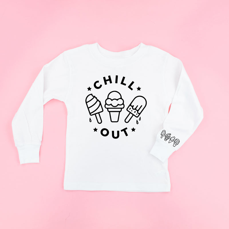 CHILL OUT  - Ice Cream Wrist Detail - Long Sleeve Child Shirt