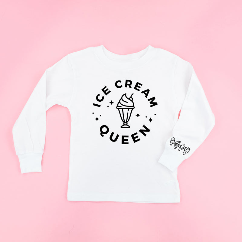 Ice Cream Queen - (Full Size) - Ice Cream Wrist Detail - Long Sleeve Child Shirt