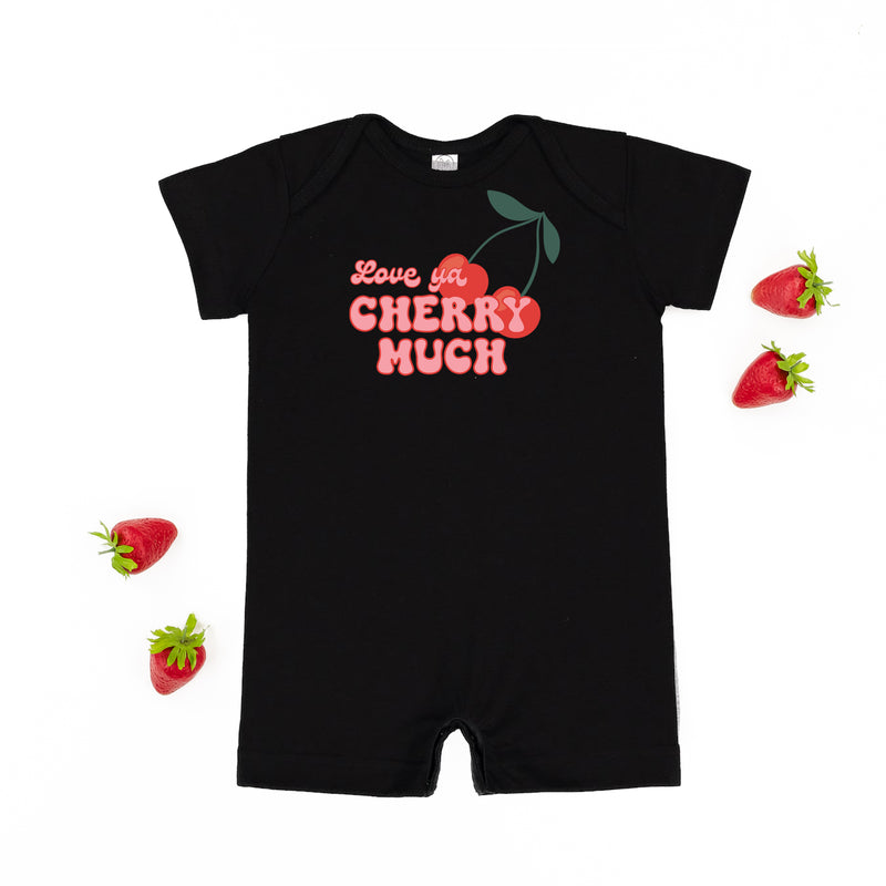 Love Ya Cherry Much - Short Sleeve / Shorts - One Piece Baby Romper