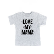 LOVE MY MAMA - Floral - Short Sleeve Child Shirt Little Mama Shirt Shop