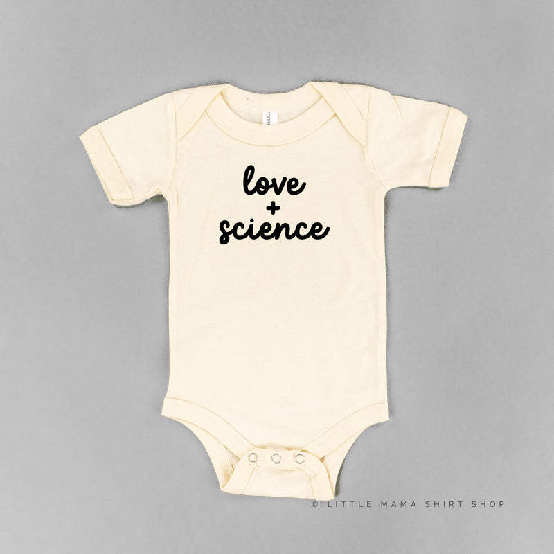 LOVE + SCIENCE - Short Sleeve Child Shirt