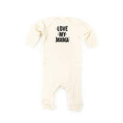LOVE MY MAMA - Floral - One Piece Baby Sleeper Little Mama Shirt Shop