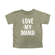 LOVE MY MAMA - Floral - Short Sleeve Child Shirt Little Mama Shirt Shop