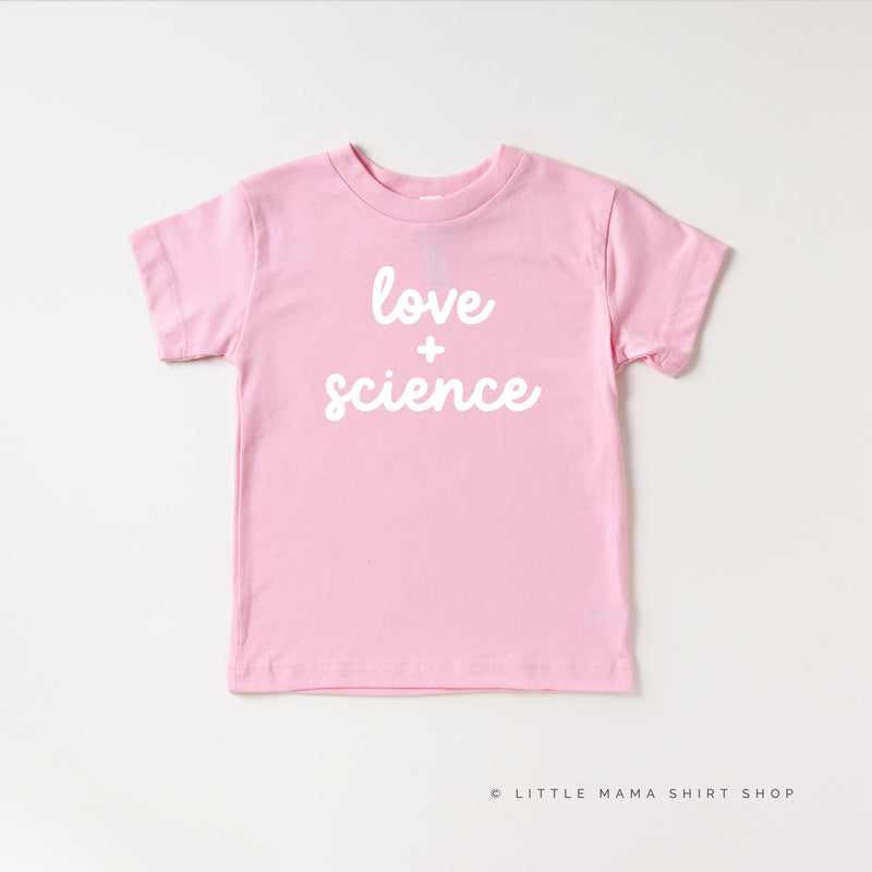 LOVE + SCIENCE - Short Sleeve Child Shirt