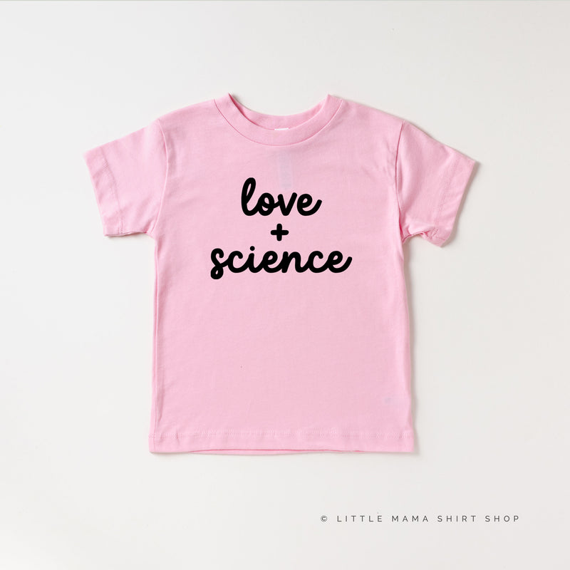 LOVE + SCIENCE - Short Sleeve Child Shirt