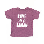 LOVE MY MAMA - Floral - Short Sleeve Child Shirt Little Mama Shirt Shop