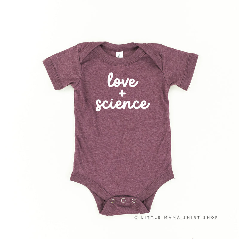 LOVE + SCIENCE - Short Sleeve Child Shirt