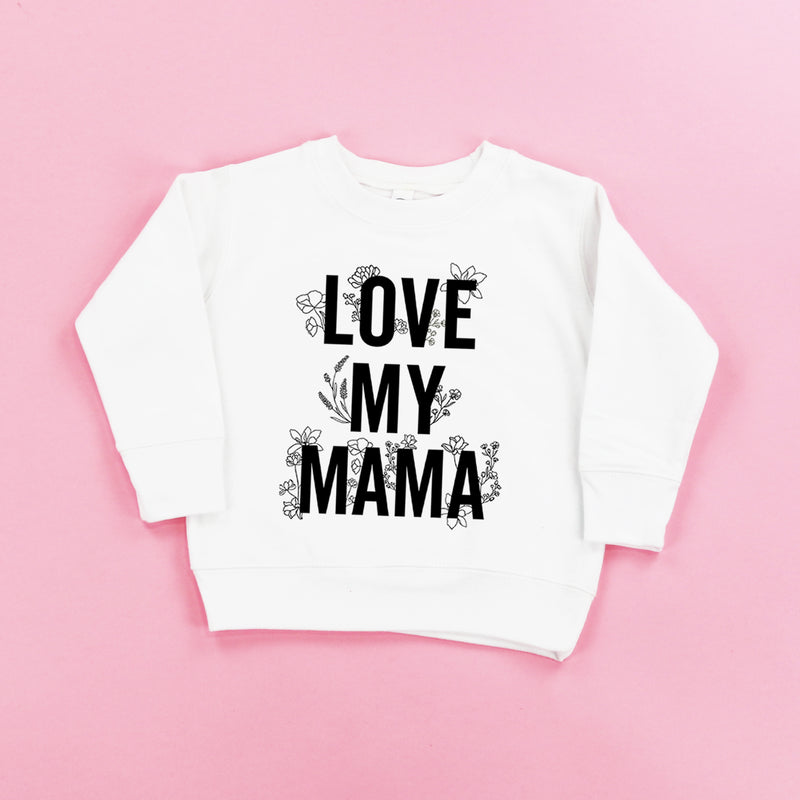 LOVE MY MAMA - Floral - Child Sweater