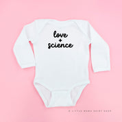 LOVE + SCIENCE - Long Sleeve Child Shirt Little Mama Shirt Shop