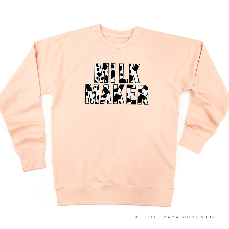 MILK MAKER - Cow Print - Lightweight Pullover Sweater