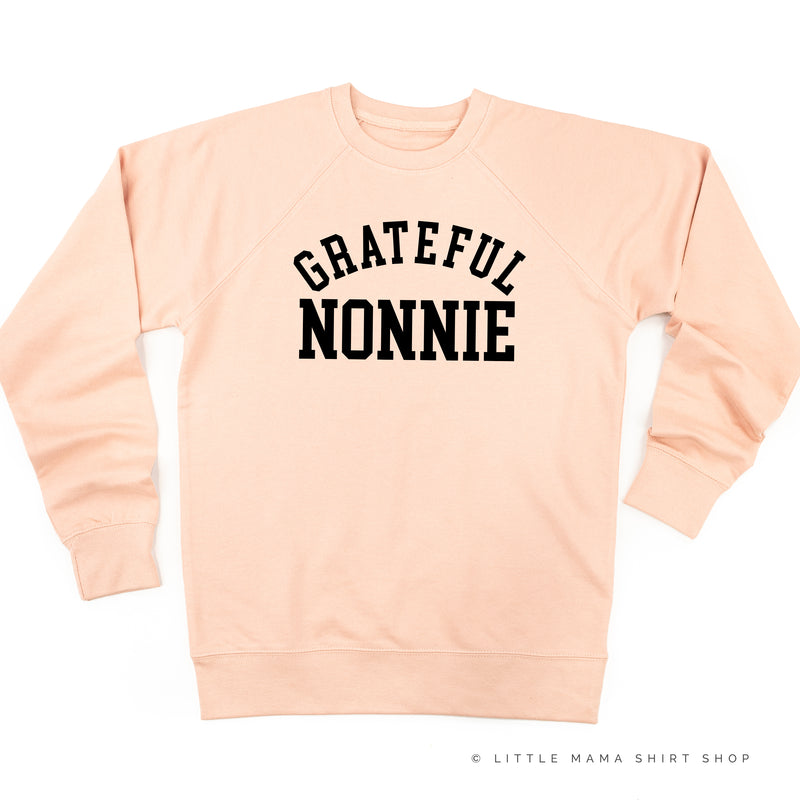 Grateful Nonnie - (Varsity) - Lightweight Pullover Sweater
