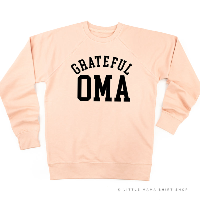Grateful Oma - (Varsity) - Lightweight Pullover Sweater