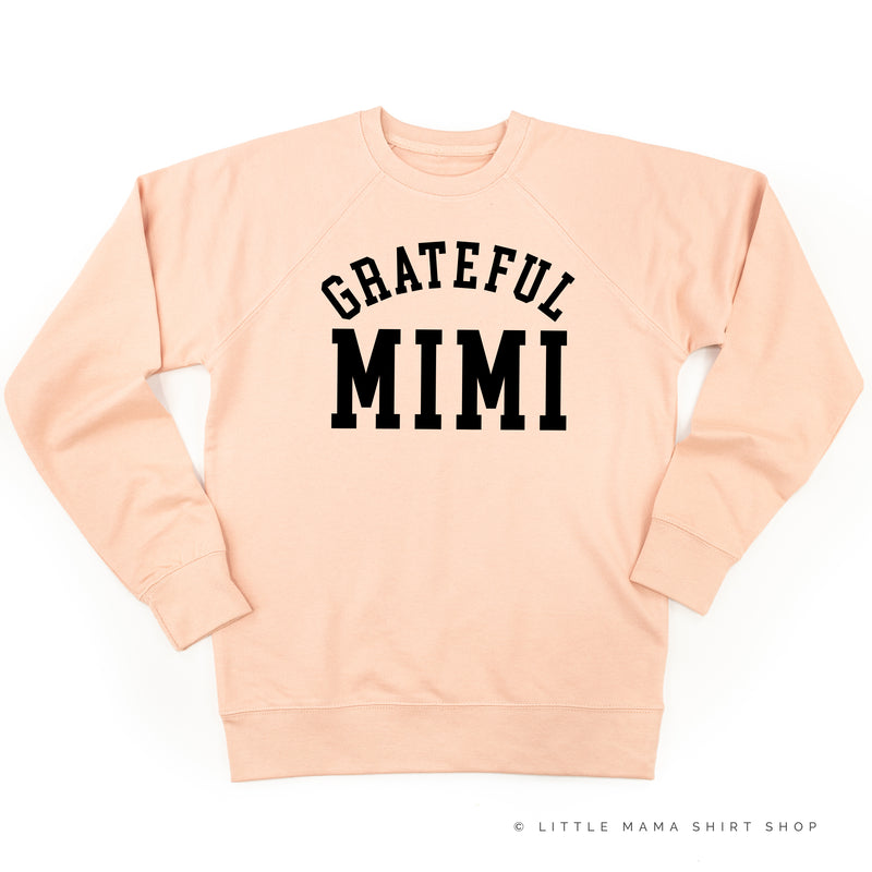 Grateful Mimi - (Varsity) - Lightweight Pullover Sweater