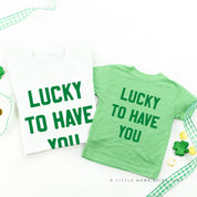 Lucky To Have You - Set of 2 Tees Little Mama Shirt Shop