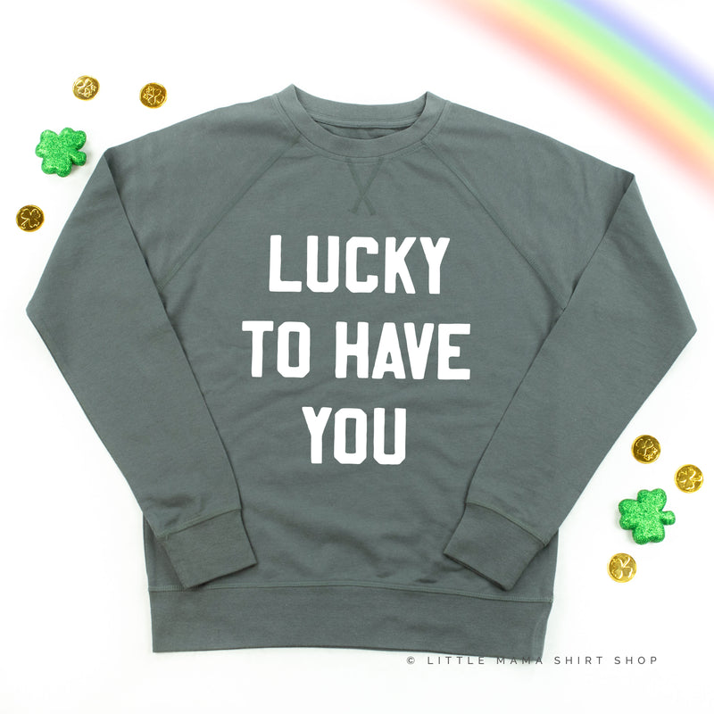 LUCKY TO HAVE YOU - Lightweight Pullover Sweater