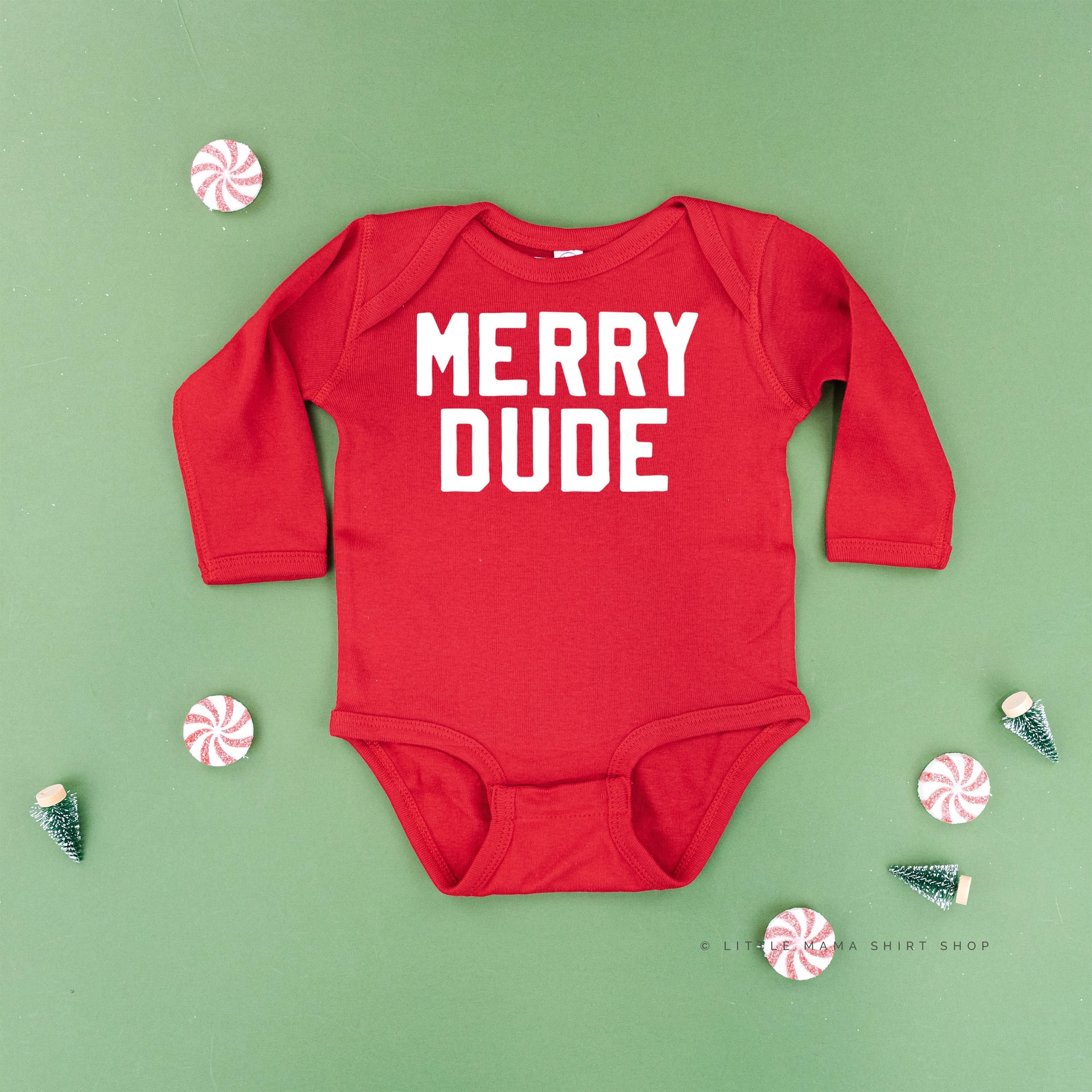 Merry Dude - Child LONG SLEEVE Tee Little Mama Shirt Shop