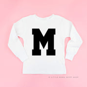 VARSITY INITIALS - Long Sleeve Child Shirt Little Mama Shirt Shop