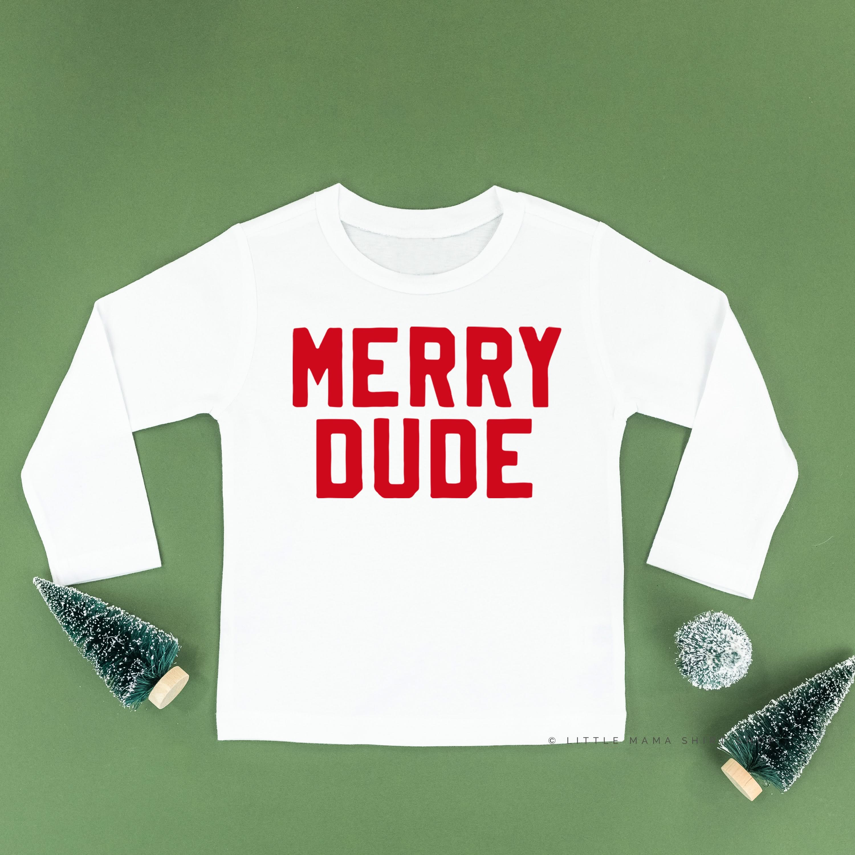 Merry Dude - Child LONG SLEEVE Tee Little Mama Shirt Shop