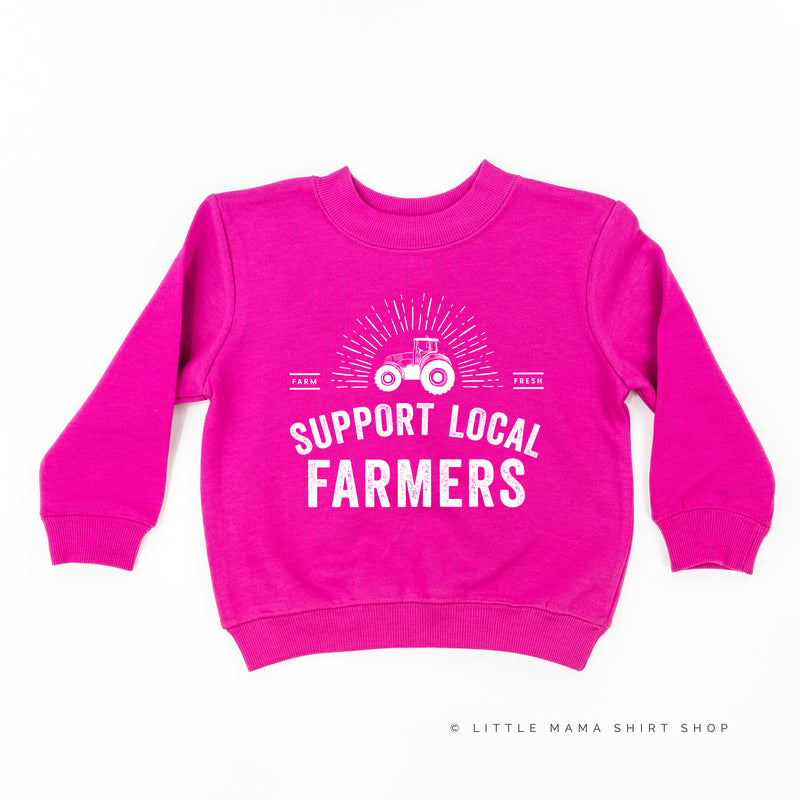 Support Local Farmers - Distressed Design - Child Sweater