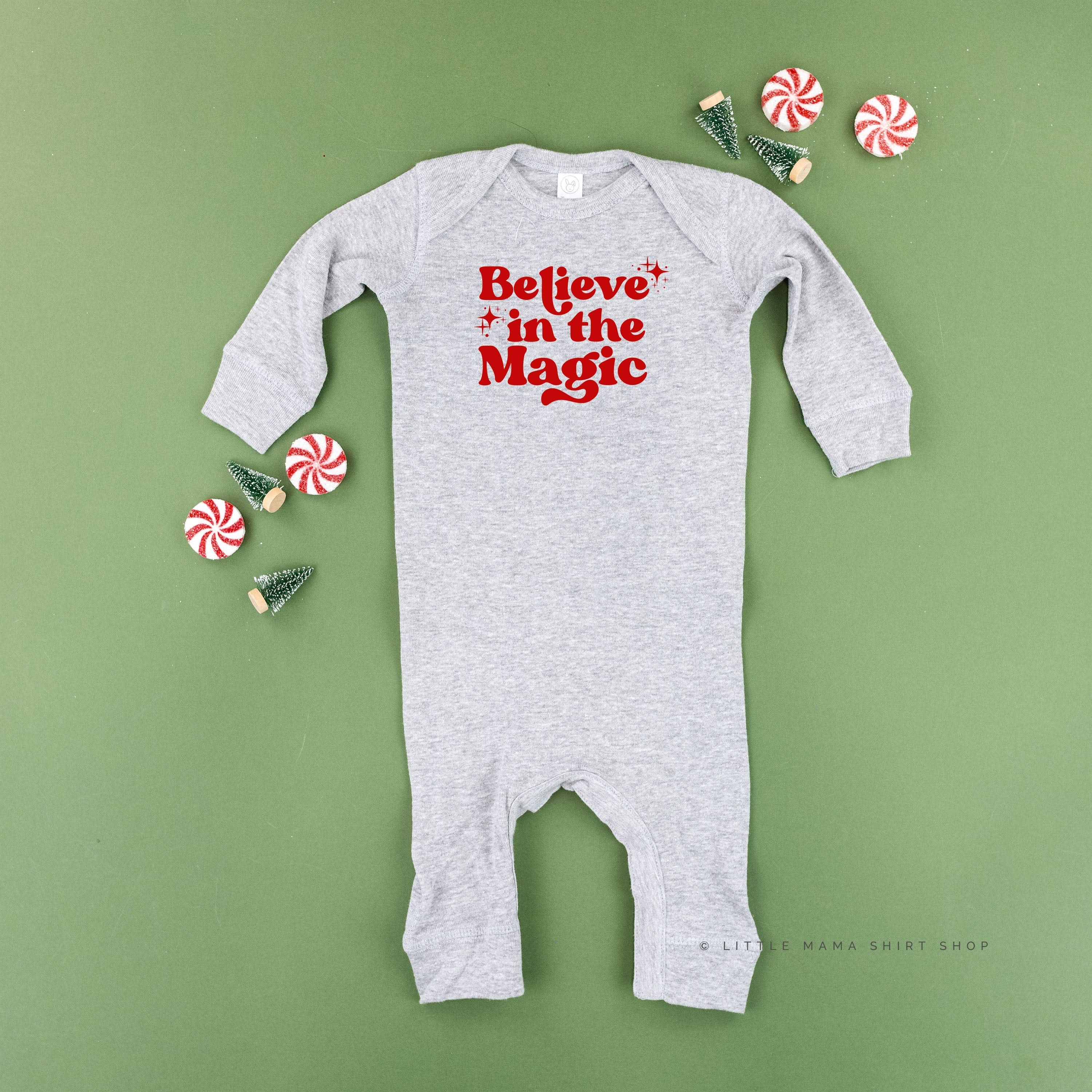 Believe In The Magic - Baby Sleeper Little Mama Shirt Shop