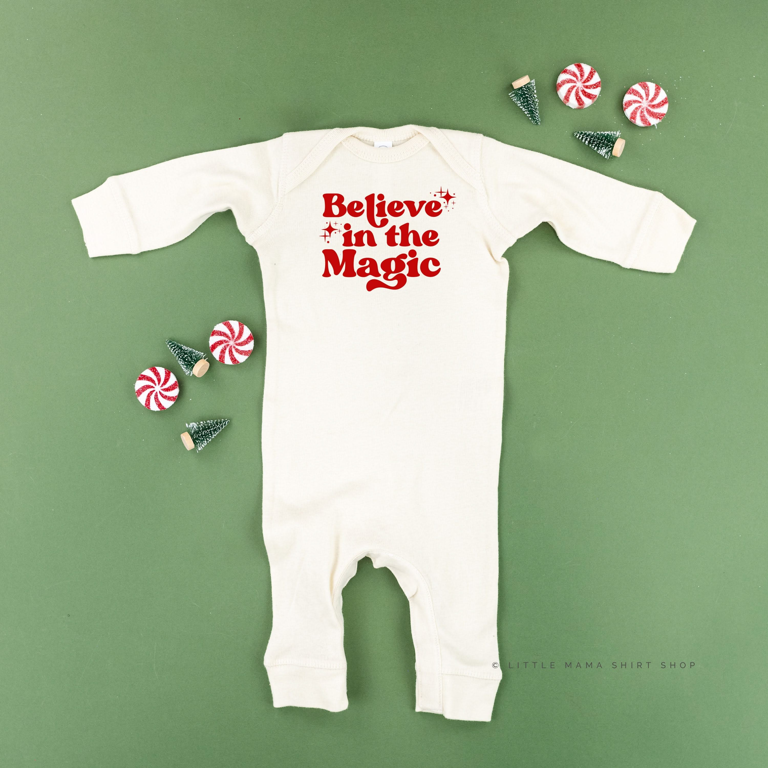 Believe In The Magic - Baby Sleeper Little Mama Shirt Shop