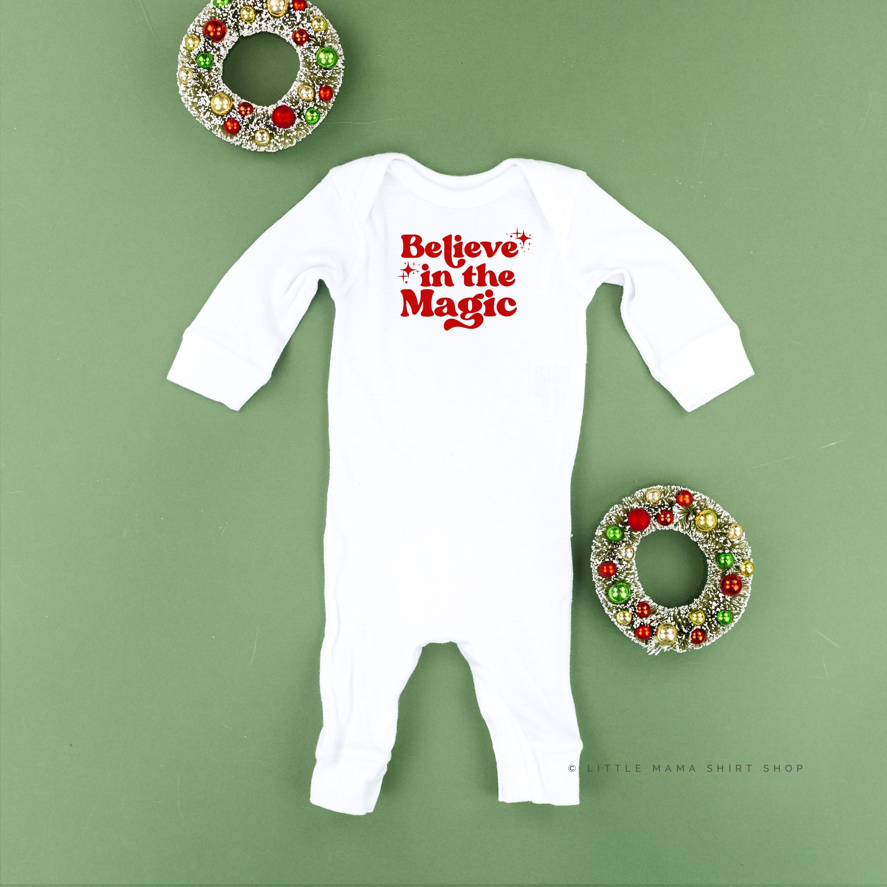 Believe In The Magic - Baby Sleeper Little Mama Shirt Shop