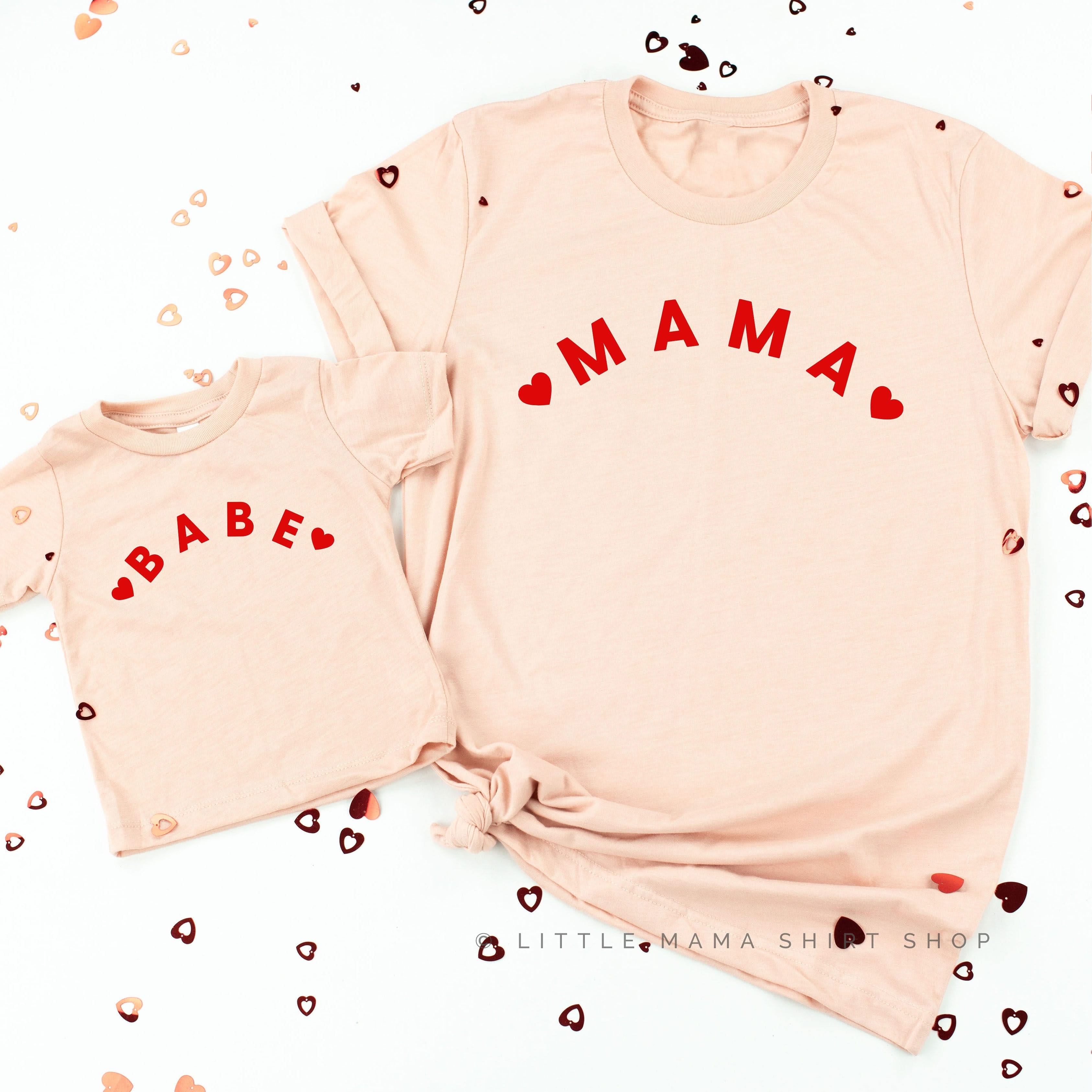 BABE ❤️ - Set of 2 Tees Little Mama Shirt Shop