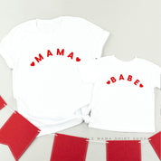 ❤️ MAMA/BABE ❤️ - Set of 2 Tees Little Mama Shirt Shop