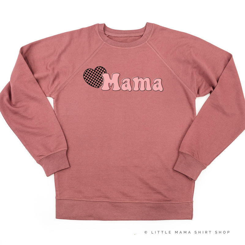 HEART CHECKERS - MAMA - Lightweight Pullover Sweater