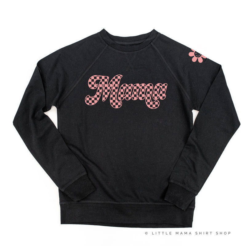 RETRO CHECKERS - MAMA+MAMA'S GIRL - PINK DESIGN - Set of 2 Matching Sweaters