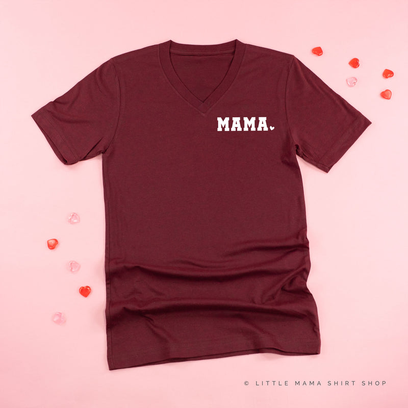 Varsity Heart - Mama (pocket) - Unisex Tee