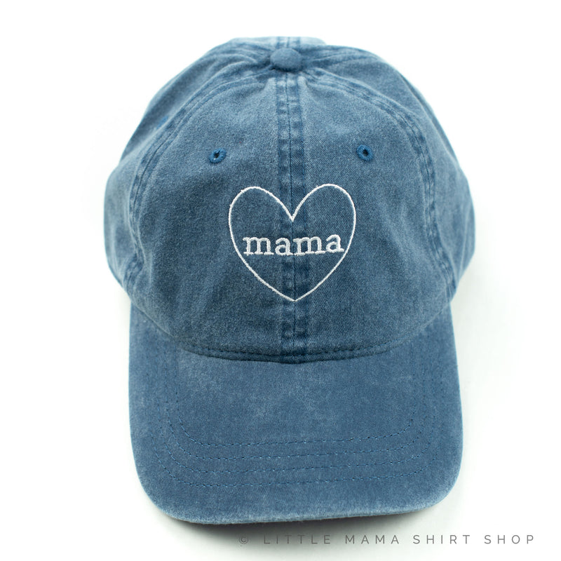 Mama ♥ (around) - Denim Baseball Cap