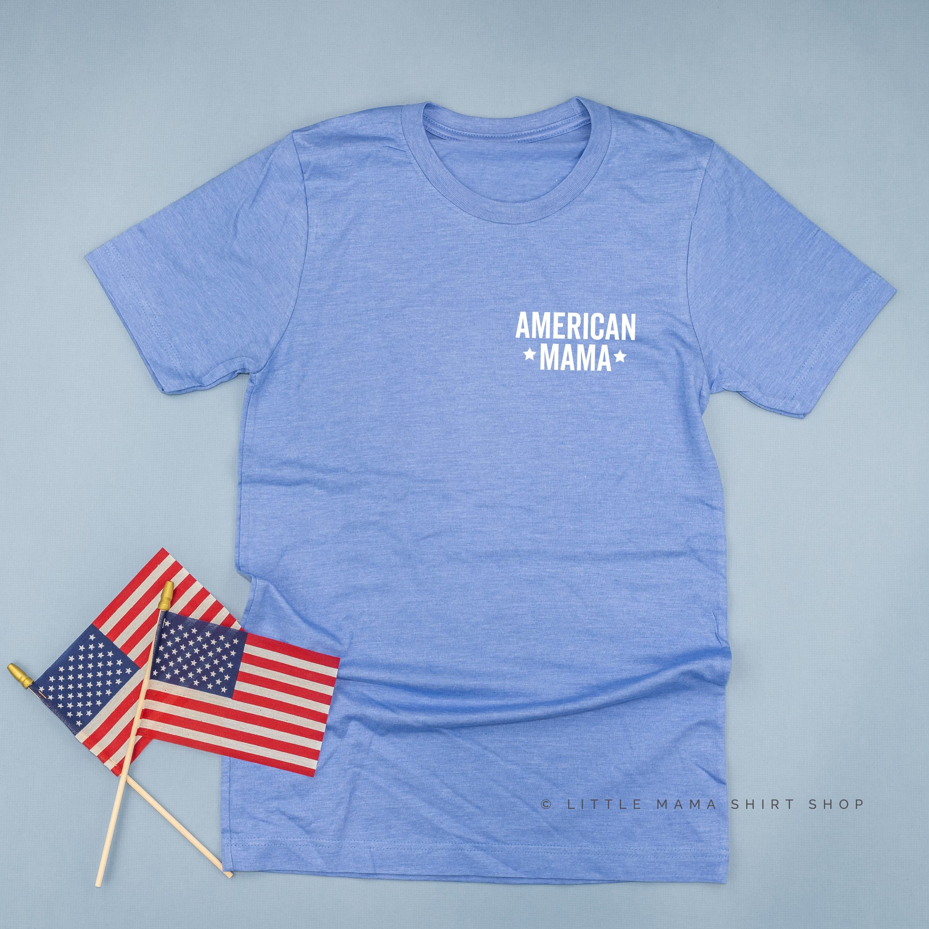 American Mama - Block (pocket) - Unisex Tee