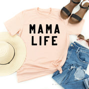 MAMA LIFE - (Block Font) - Unisex Tee Little Mama Shirt Shop