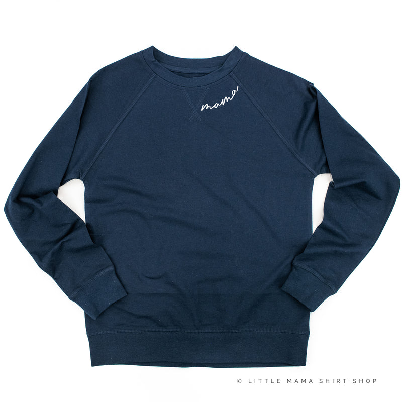 Mama- Neckline Design - Lightweight Pullover Sweater