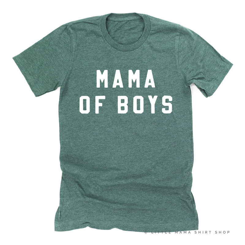 MAMA OF BOYS - (Block Font) - Unisex Tee