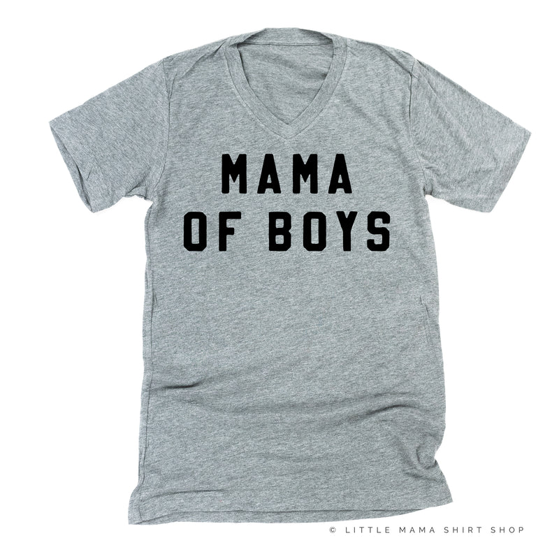 MAMA OF BOYS - (Block Font) - Unisex Tee