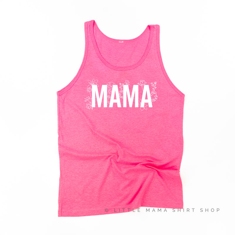 MAMA - FLORAL - Unisex Jersey Tank