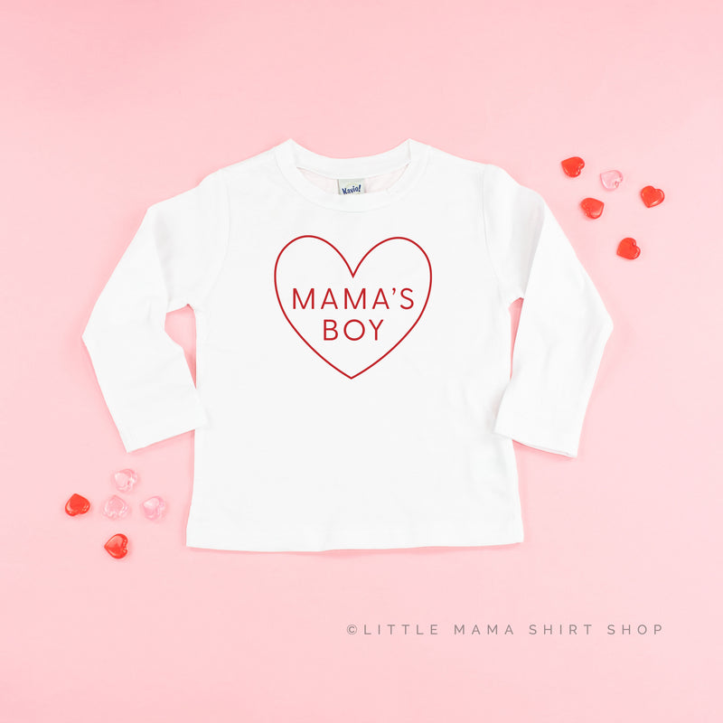 MAMA'S BOY ♡(Heart Around) - Long Sleeve Child Shirt