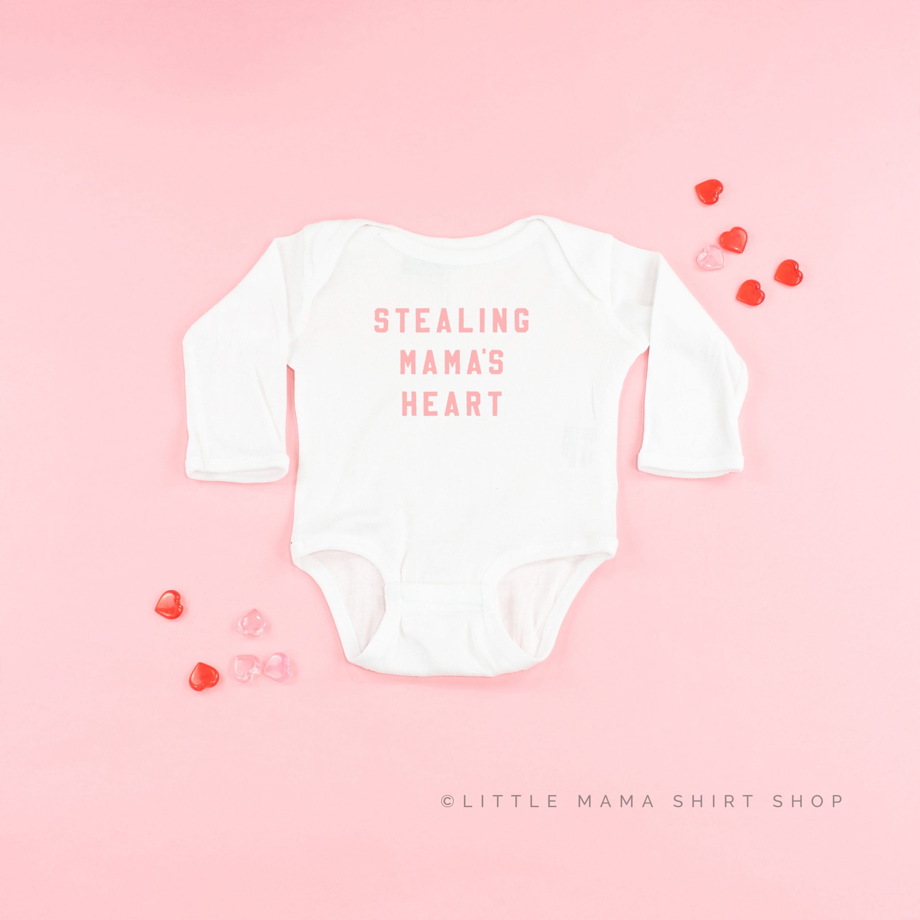 Stealing Mama's Heart - Child LONG SLEEVE Tee Little Mama Shirt Shop
