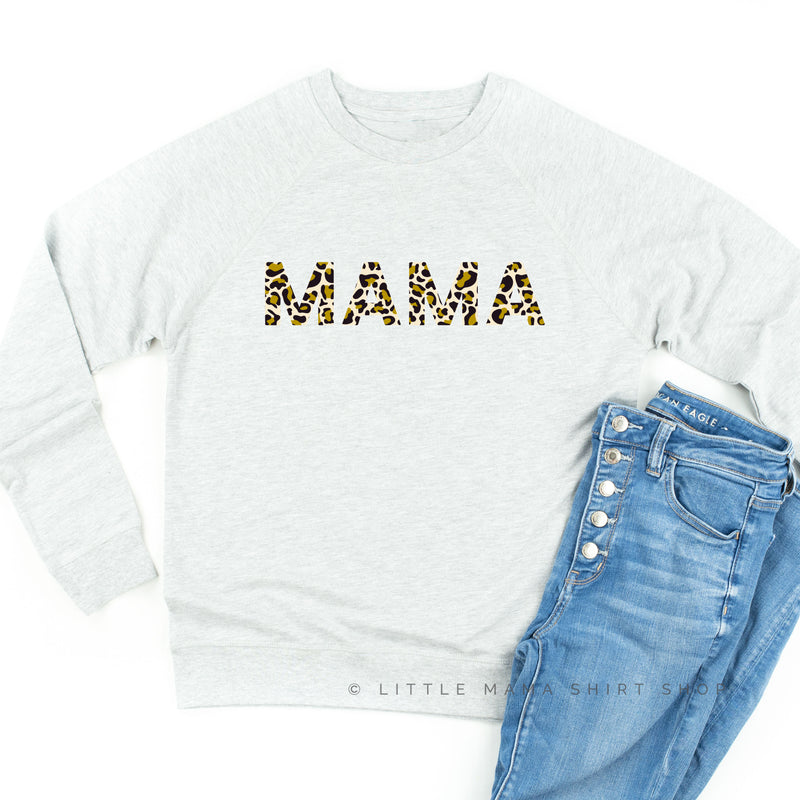 Mama - Leopard Design! - Lightweight Pullover Sweater
