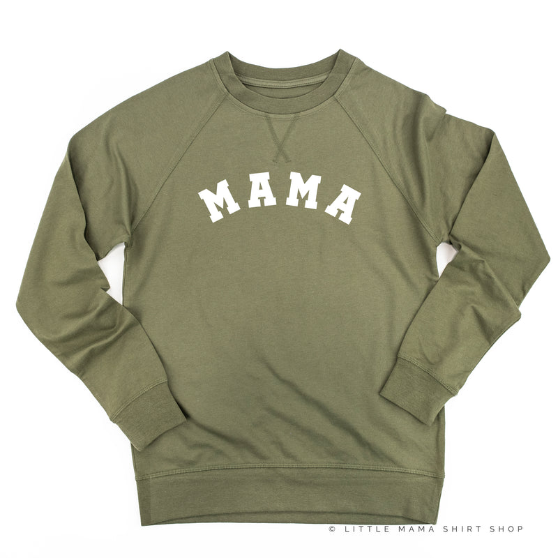 MAMA - Arched Varsity - Lightweight Pullover Sweater
