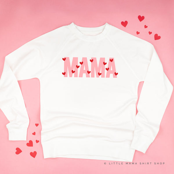 MAMA - Mini Hearts - Lightweight Pullover Sweater