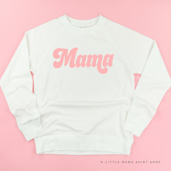 Mama (Pink Retro Design) - Lightweight Pullover Sweater