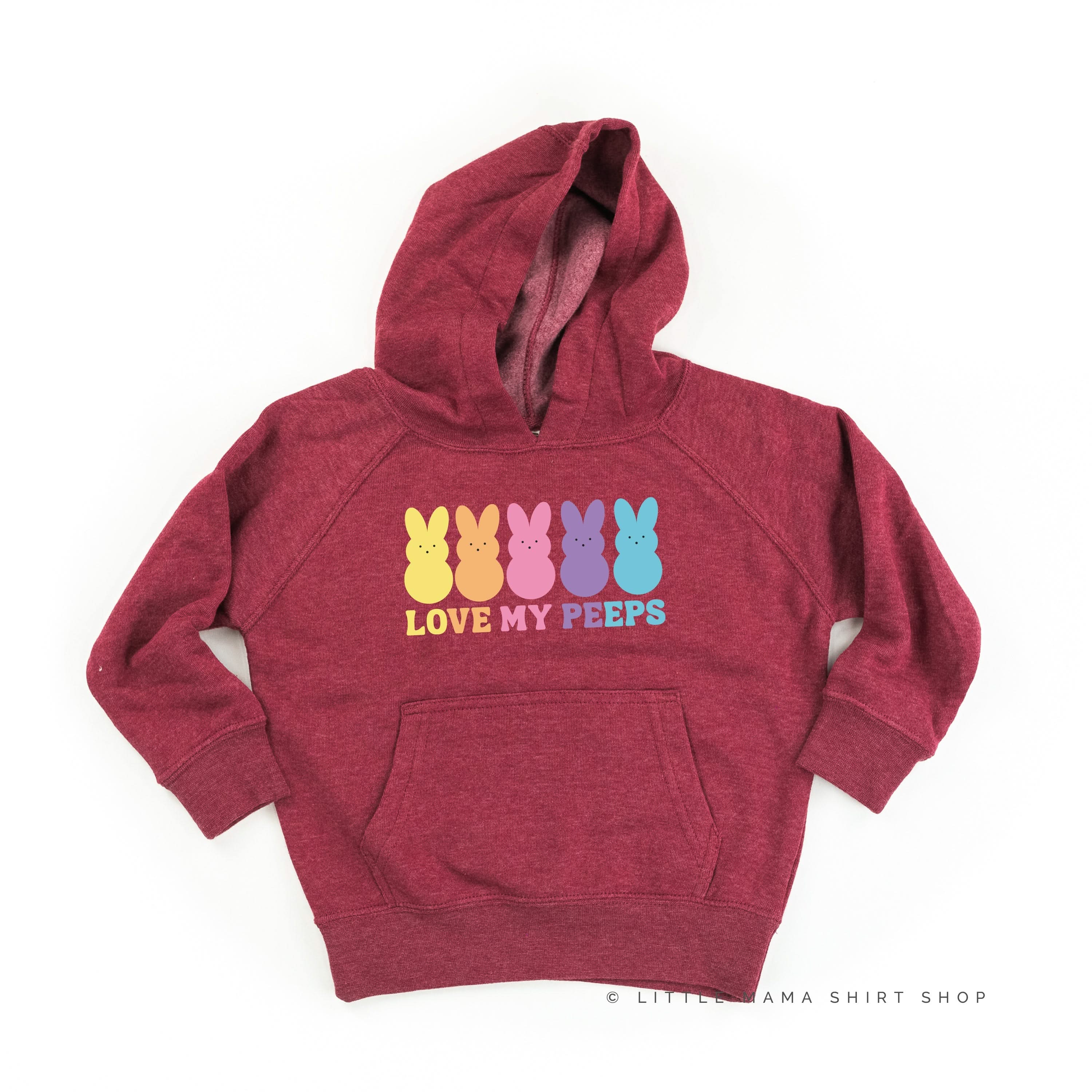 Love My Peeps - Neon - Child HOODIE Little Mama Shirt Shop LLC