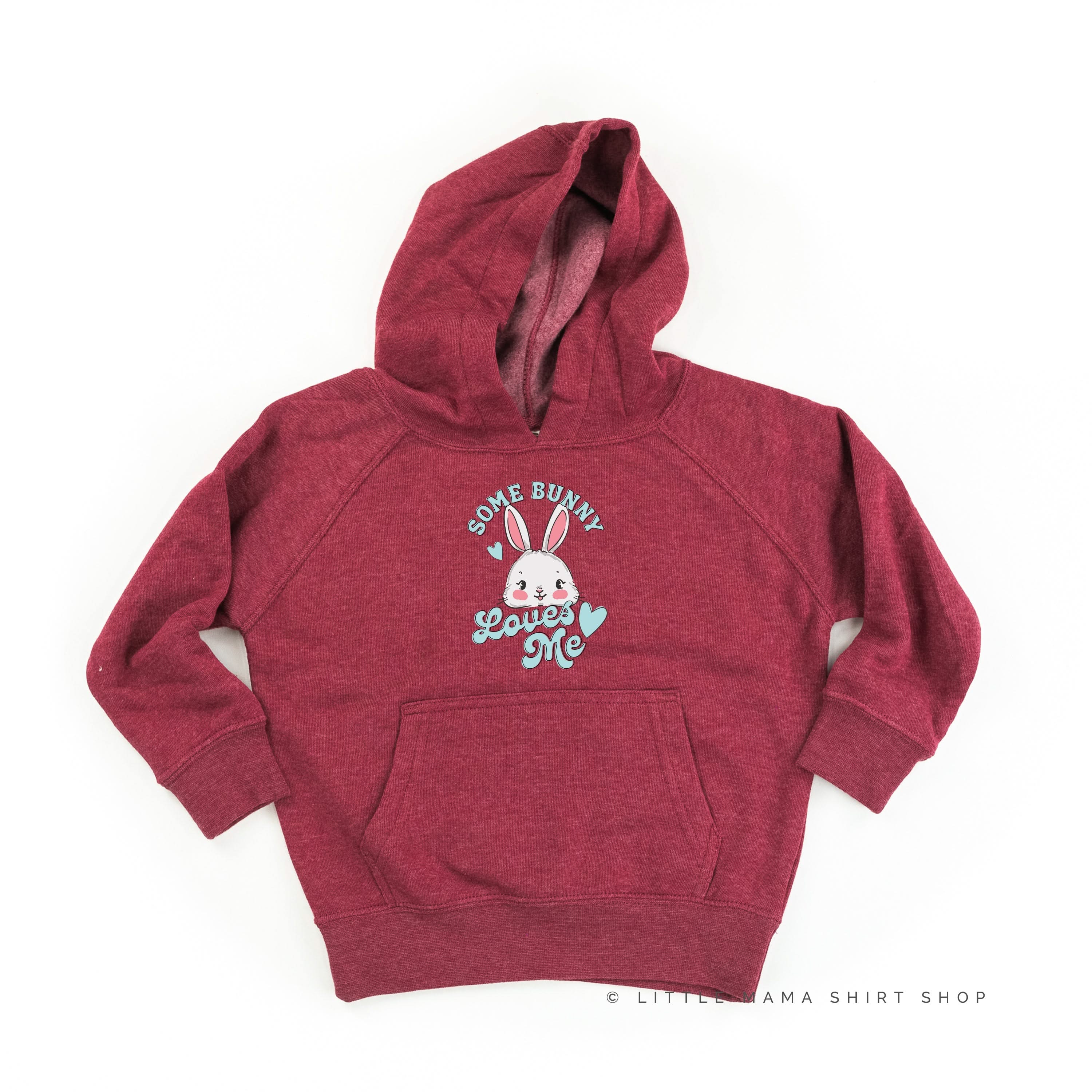 Some Bunny Loves Me - Child HOODIE Little Mama Shirt Shop LLC