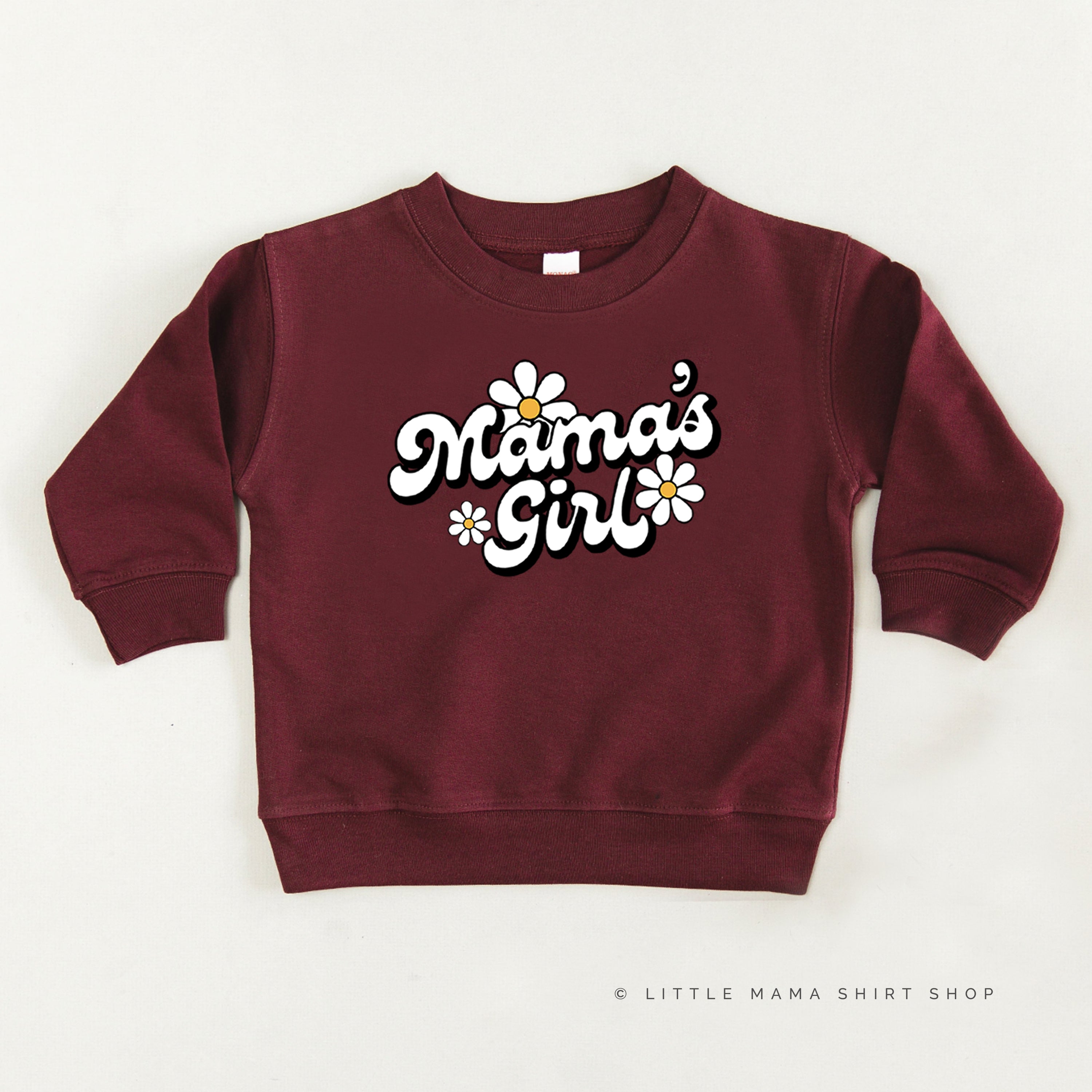 DAISY - MAMA'S GIRL - w/ Full Daisy on Back - Child Sweater Little Mama Shirt Shop