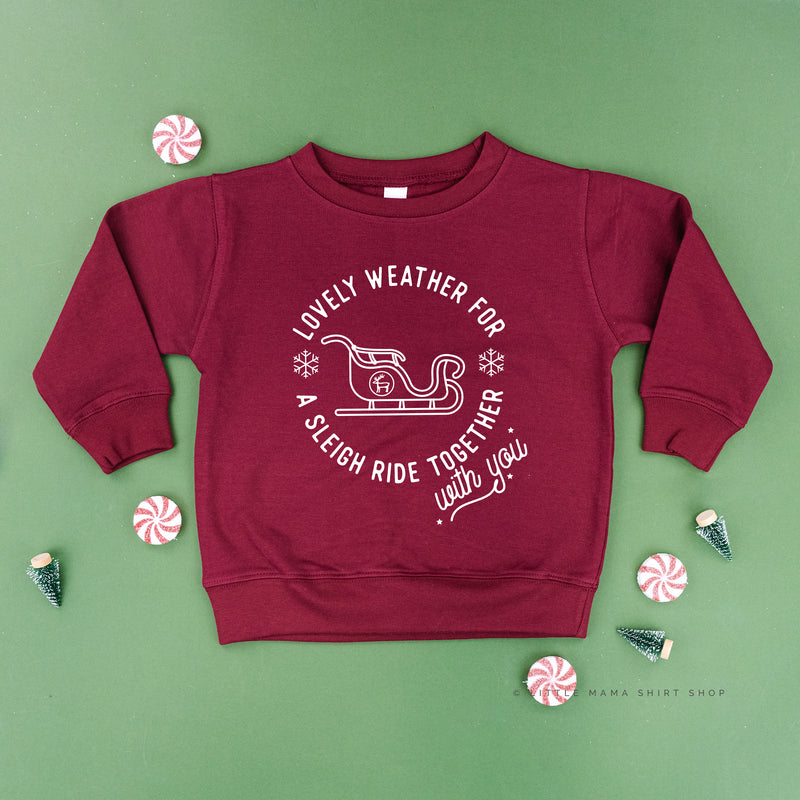 Lovely Weather for A Sleigh Ride Together With You - Child Sweater