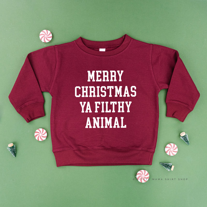 Merry Christmas Ya Filthy Animal - Child Sweater