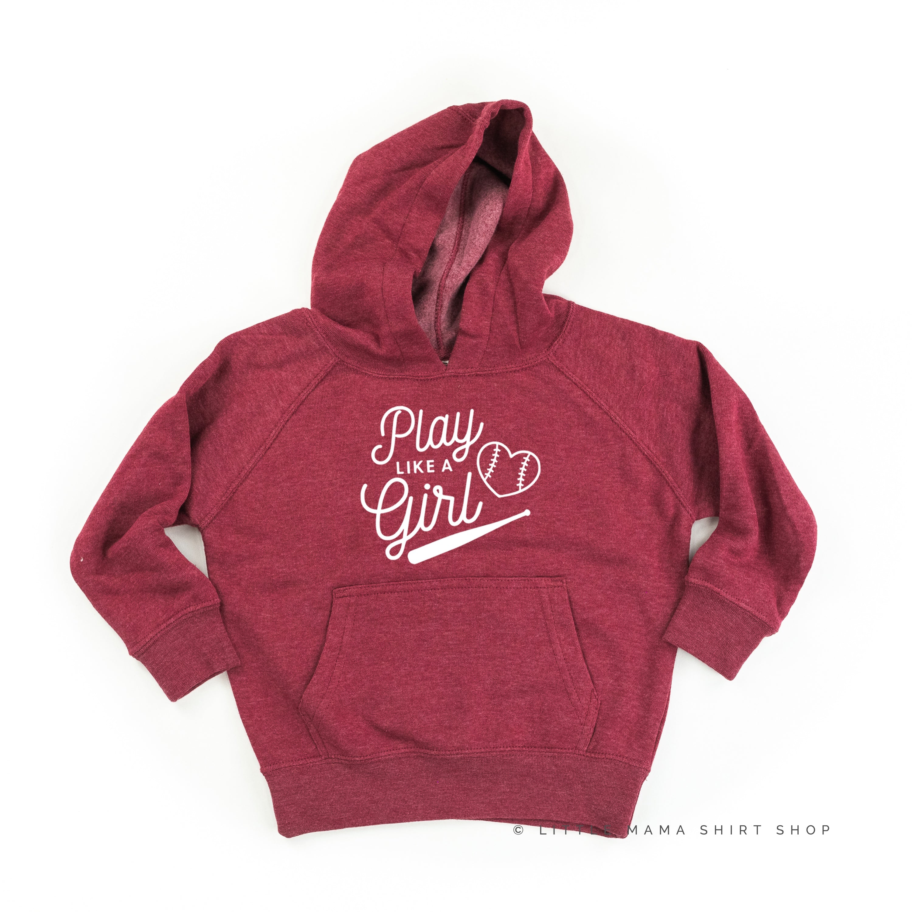 Play Like A Girl - Child HOODIE Little Mama Shirt Shop LLC